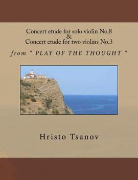 Paperback Concert etude No.8 for solo violin and concert etude No.3 for two violins Book