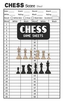 Chess Game Sheets: Chess Score Record Book