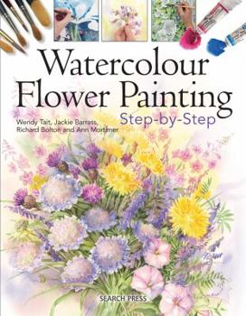 Paperback Watercolour Flower Painting Step-By-Step Book