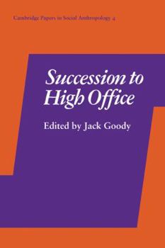 Paperback Succession to High Office Book