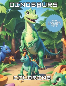 Paperback Dinosaur: A prehistoric coloring adventure for kids. Book