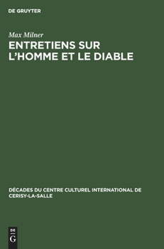 Hardcover Entretiens Sur l'Homme Et Le Diable [French] Book