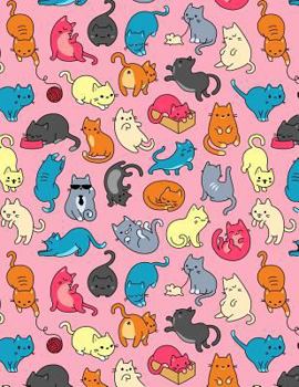 My Big Fat Journal Notebook For Cat Lovers Fun Cat Pattern 8: Jumbo Sized Ruled Notebook Journal - 300 Plus Lined and Numbered Pages With Index For Jo