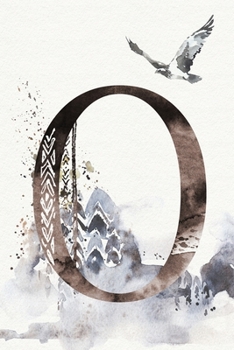 Monthly Planner with Monogram Letter O: Personalized Undated Calendar (Ethnic Design)