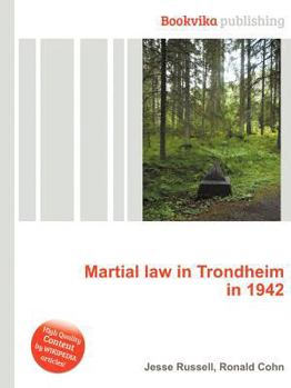 Paperback Martial Law in Trondheim in 1942 Book