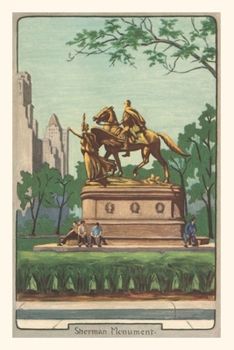 Paperback Vintage Journal Sherman Monument, New York City Book