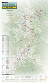 Map The Colorado Trail Wall Map - Laminated (14 x 24 inches) (Erik the Black’s Hiking Maps) Book