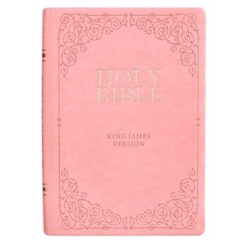 Imitation Leather KJV Bible Giant Print Full Size Pink [Large Print] Book