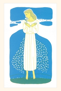 Vintage Journal Girl with Flower