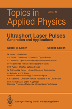 Paperback Ultrashort Laser Pulses: Generation and Applications Book