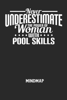 NEVER UNDERESTIMATE THE POWER OF WOMAN WITH POOL SKILLS - Mindmap: Arbeitsbuch, um kreative Aufgaben oder Problemstellungen zu l?sen.