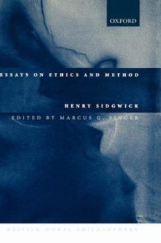 Hardcover Essays on Ethics and Method Book