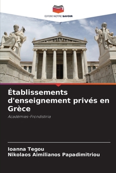 Paperback Établissements d'enseignement privés en Grèce [French] Book