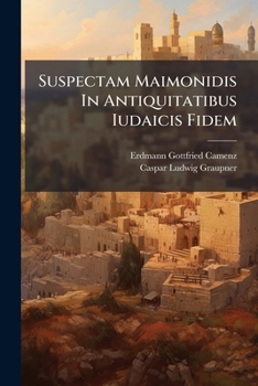 Paperback Suspectam Maimonidis In Antiquitatibus Iudaicis Fidem Book