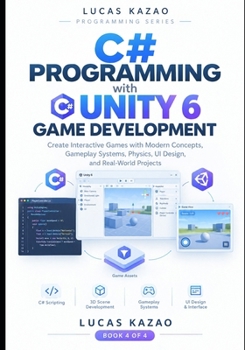 Paperback C# Programming with Unity 6 Game Development: Create Interactive Games with Modern Concepts, Gameplay Systems, Physics, UI Design, and Real-World Proj Book
