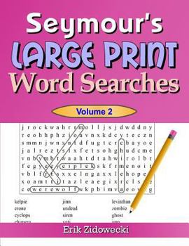 Paperback Seymour's Large Print Word Searches - Volume 2 [Large Print] Book