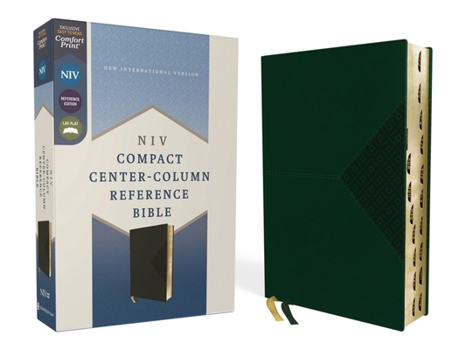 Imitation Leather Niv, Compact Center-Column Reference Bible, Leathersoft, Green, Red Letter, Thumb Indexed. Comfort Print Book