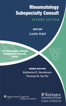 Paperback The Washington Manual of Rheumatology Subspecialty Consult Book