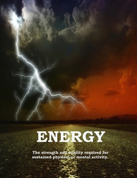 Paperback Energy: Large Lined Journal 8.5 x 11 300 Pages Book