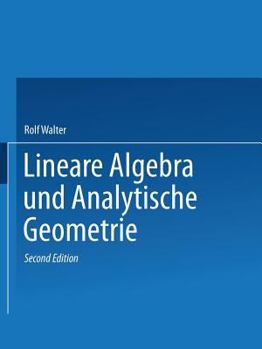 Paperback Lineare Algebra Und Analytische Geometrie [German] Book