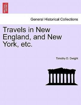 Paperback Travels in New England, and New York, etc. Book