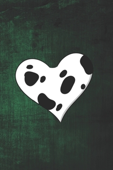 Paperback Eikland - Notes: Pet dog Dalmatian fur heart - Notebook 6x9 checkered Book