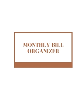 Paperback Monthly Bill Organizer: family organizer expense tracker notebook bill Colorado tracker bill book monthly 2019-2020 Book