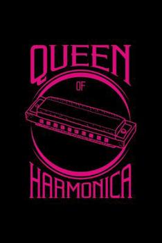 Paperback Queen Of Harmonica: Graph Paper Notebook (6"x 9" inch size = nearly DIN A5 - 120 Pages) - perfect as music book or song writing book, suit Book