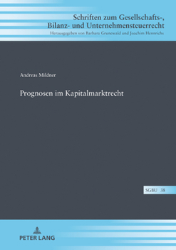 Hardcover Prognosen Im Kapitalmarktrecht [German] Book