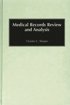 Hardcover Medical Records Review and Analysis Book