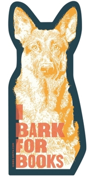 I Bark for Books German Shepherd Sticker Prepack