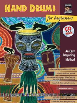 Paperback Hand Drums for Beginners: An Easy Beginning Method, Book & CD Book
