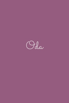 Oda: notebook with the name on the cover, elegant, discreet, official notebook for notes, dot grid notebook,
