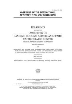 Oversight of the International Monetary Fund and World Bank