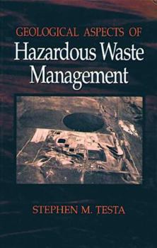 Hardcover Geological Aspects of Hazardous Waste Management Book