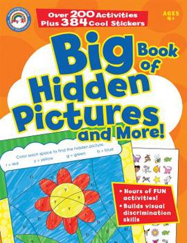 Paperback Big Book of Hidden Pictures and More!, Grades Pk - 1 [With 384 Stickers] Book