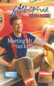 Mass Market Paperback Meeting Mr. Right [Large Print] Book