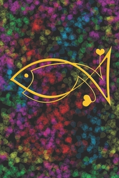 Notebook: Fish symbol, Christian symbols, jesus fish symbol, spiritual diary, notebook with fish. Format A5, 120 pages, discreet light grey lined.