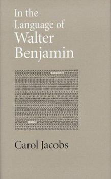 Hardcover In the Language of Walter Benjamin Book