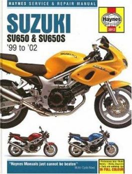 Hardcover Haynes Suzuki SV650 & SV650S: '99 to '02 Book