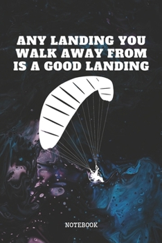 Notebook: I Love Paragliding Quote / Saying Art Design Paragliding Planner / Organizer / Lined Notebook (6" x 9")