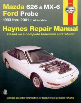 Paperback Mazda 626 and MX-6 Ford Probe Automotive Repair Manual Book
