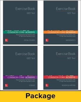 Hardcover Common Core Achieve, GED Exercise Book 25 Copy Set Book