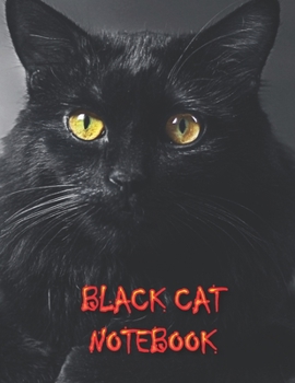 BLACK CAT NOTEBOOK: Notebooks and Journals 110 pages (8.5"x11")