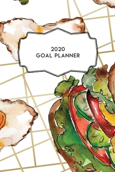 Paperback 2020 Goal Planner: 2020 Dated Goal Planner Focus Weekly Monthly Book