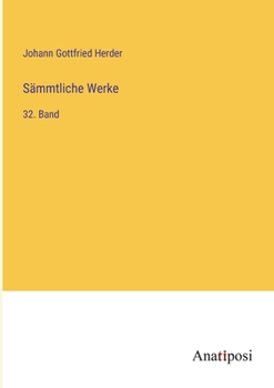 Paperback Sämmtliche Werke: 32. Band [German] Book