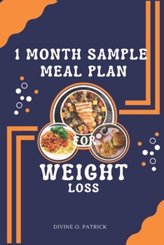 Paperback One Month Sample Meal Plan for weight loss Book