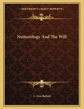 Paperback Numerology and the Will Book