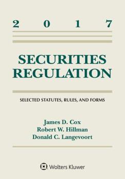 Paperback Securities Regulation: Selected Statutes Rules and Forms, 2017 Supplement Book