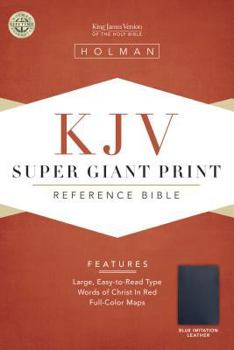 Imitation Leather Super Giant Print Reference Bible-KJV [Large Print] Book